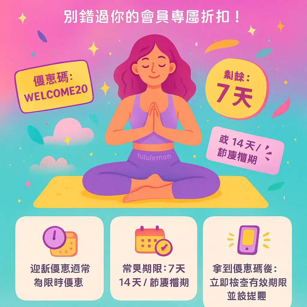 Lululemon 迎新 優惠 - 瑜伽