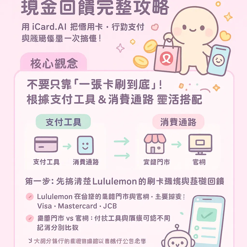 Lululemon 信用卡 優惠 - iCard