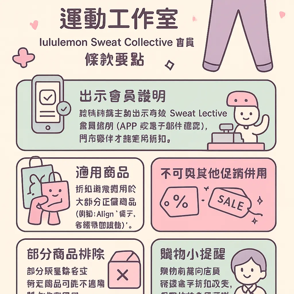 Lululemon 會員 優惠 - 運動工作室